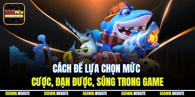 Cách để lựa chọn mức cược, đạn được, súng trong game